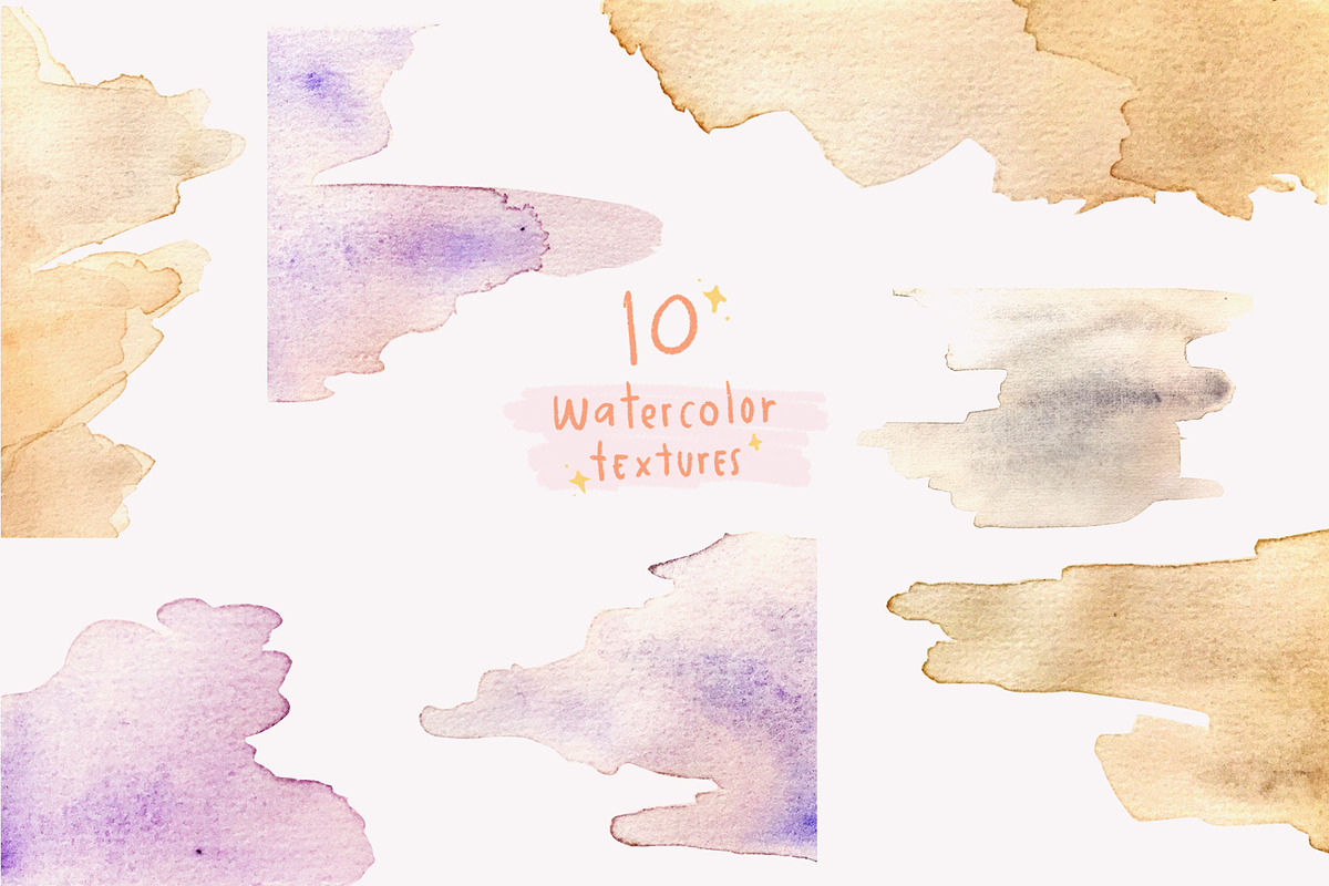 Watercolor Botanical & Texture Vol.1 in Illustrations - product preview 8