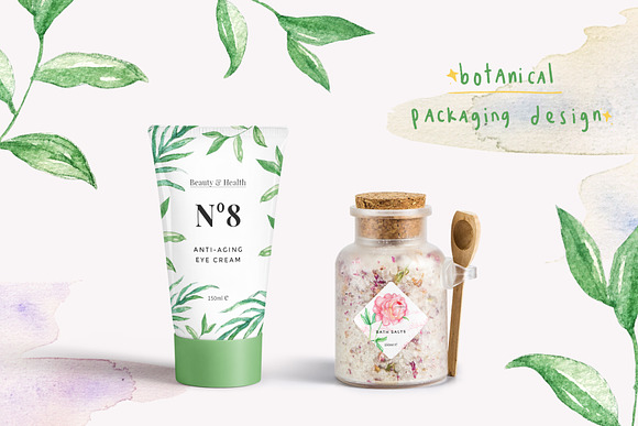 Watercolor Botanical & Texture Vol.1 in Illustrations - product preview 1