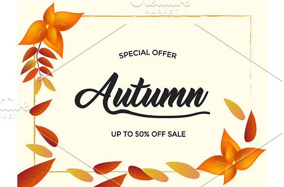 Tripple Banner Autumn in Illustrations - product preview 1