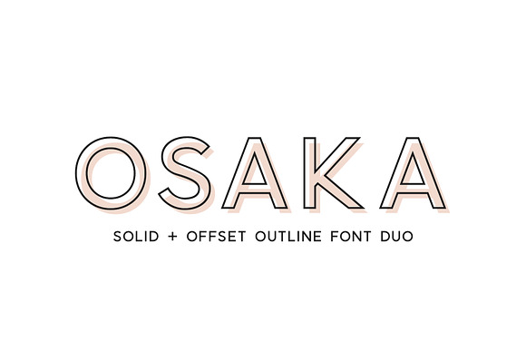 Osaka | Designer Font Duo in Outline Fonts - product preview 7