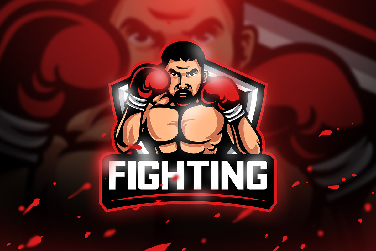 Fighting - Mascot & Esport Logo in Logo Templates - product preview 8