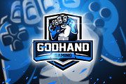 Godhand Gaming-Mascot & Esport logo