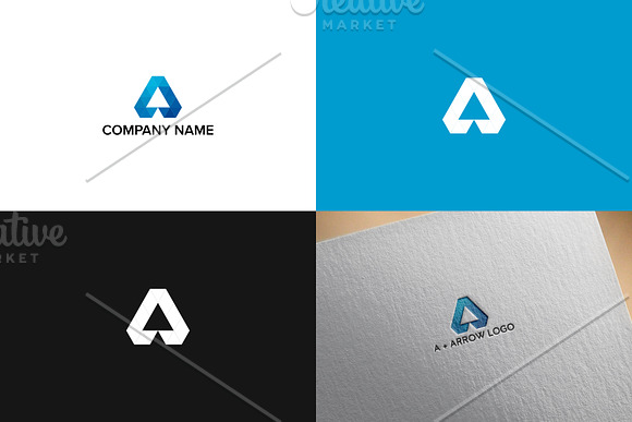 Letter A logo design in Logo Templates - product preview 1
