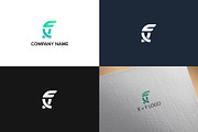 Letter F logo design