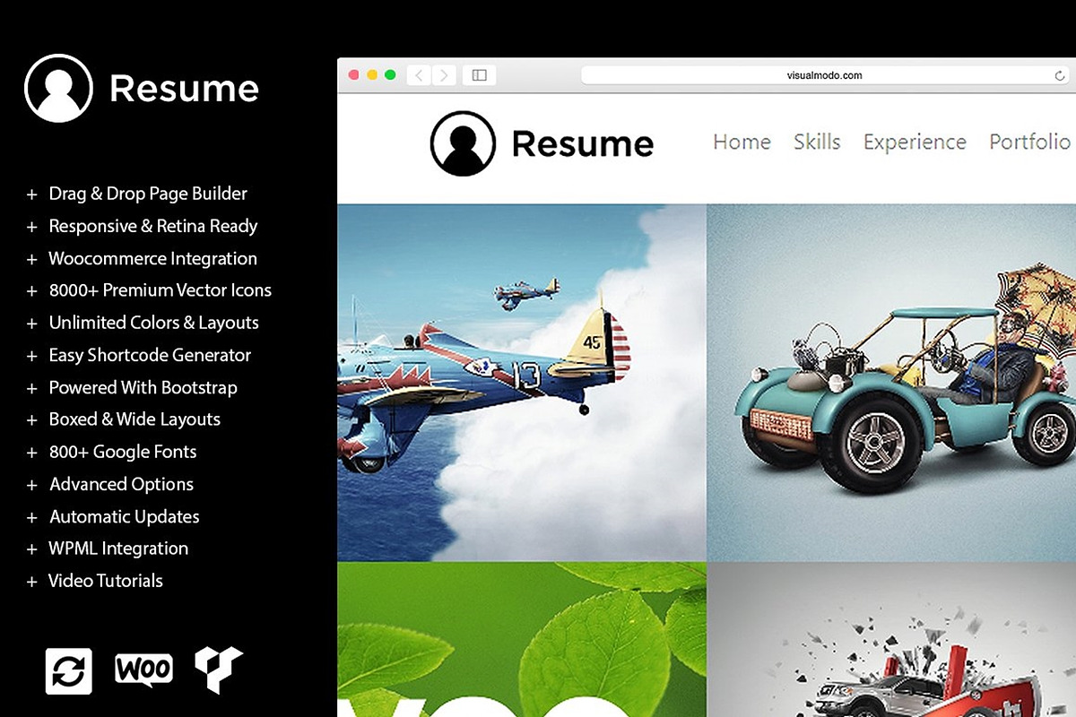 Resume WordPress Theme in WordPress Business Themes - product preview 8