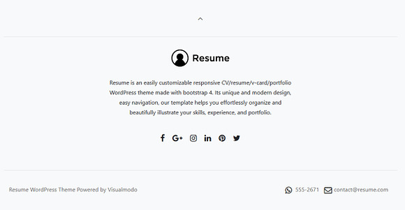 Resume WordPress Theme in WordPress Business Themes - product preview 4