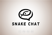 Snake Chat Logo Template
