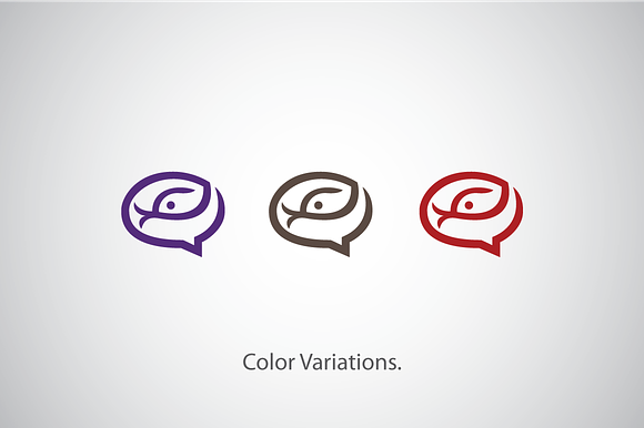 Snake Chat Logo Template in Logo Templates - product preview 3