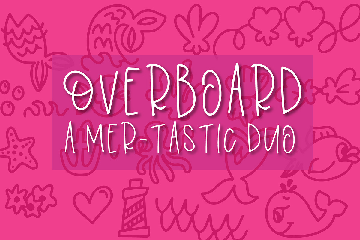 Overboard - Mermaid Font Duo  in Symbol Fonts - product preview 8