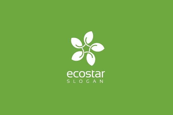 Leaf Star Logo in Logo Templates - product preview 1