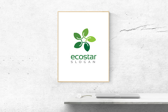 Leaf Star Logo in Logo Templates - product preview 6