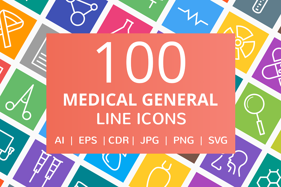 100 Medical General Line Icons in Icons - product preview 8