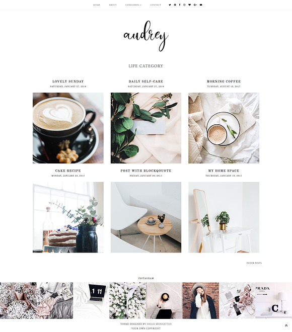 Audrey | Blogger template in Website Templates - product preview 1