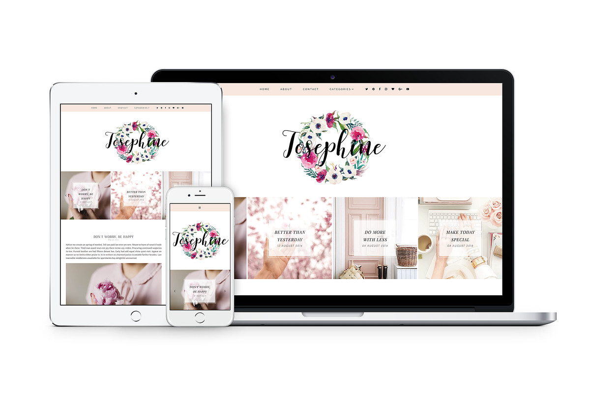Josephine | Blogger template in Website Templates - product preview 8