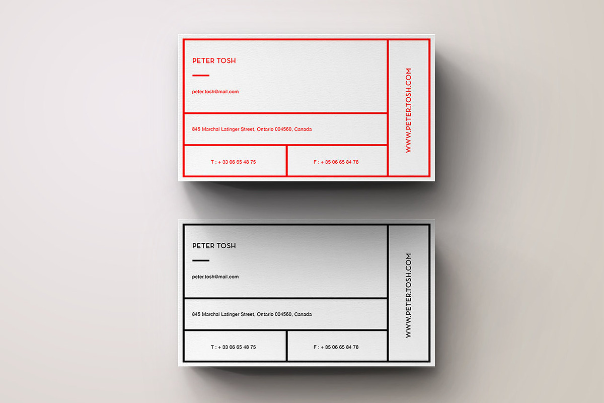 Unique Simple Business Card Template in Business Card Templates - product preview 8