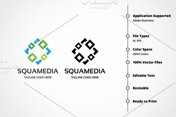 Squamedia Logo in Logo Templates - product preview 6