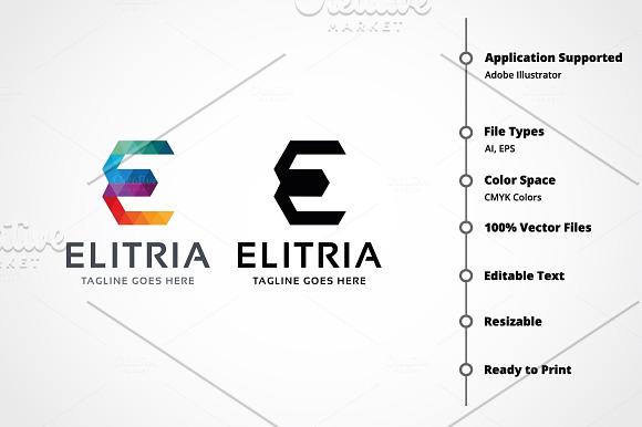 Letter E - Elitria Logo in Logo Templates - product preview 6