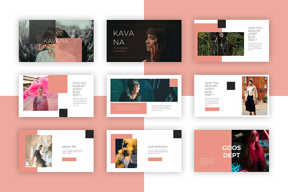 Kavana Lookbook Powerpoint in PowerPoint Templates - product preview 1