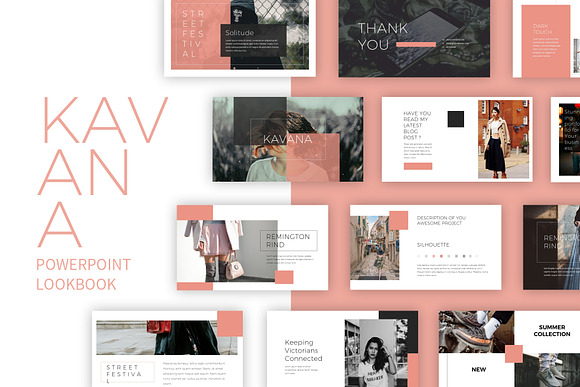Kavana Lookbook Powerpoint in PowerPoint Templates - product preview 9