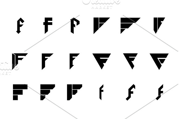 18 F Letter Logos - Vector & Mock-Up in Logo Templates - product preview 1