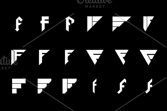 18 F Letter Logos - Vector & Mock-Up in Logo Templates - product preview 2