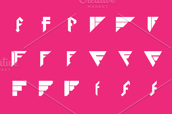 18 F Letter Logos - Vector & Mock-Up in Logo Templates - product preview 3