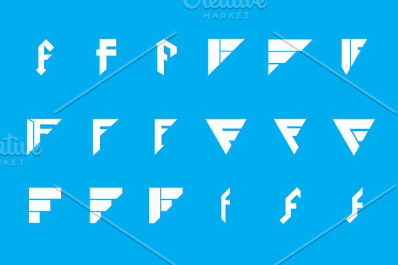 18 F Letter Logos - Vector & Mock-Up in Logo Templates - product preview 4