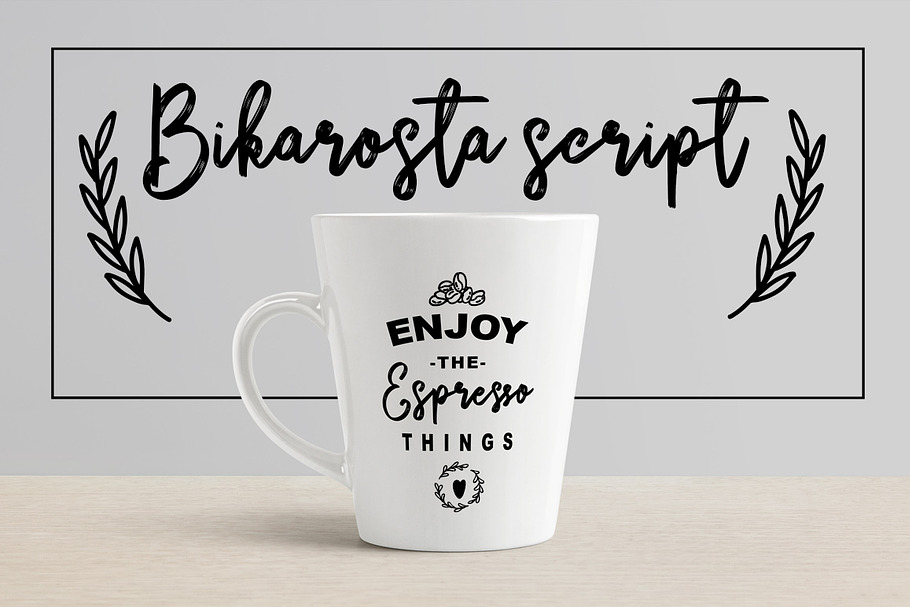 Bikarosta Font Duo with Extras in Script Fonts - product preview 8