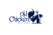 Old Chicken Logo Template