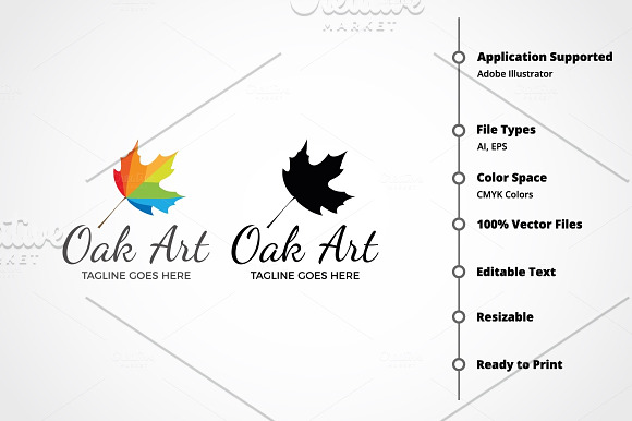 Oak Art Logo in Logo Templates - product preview 5