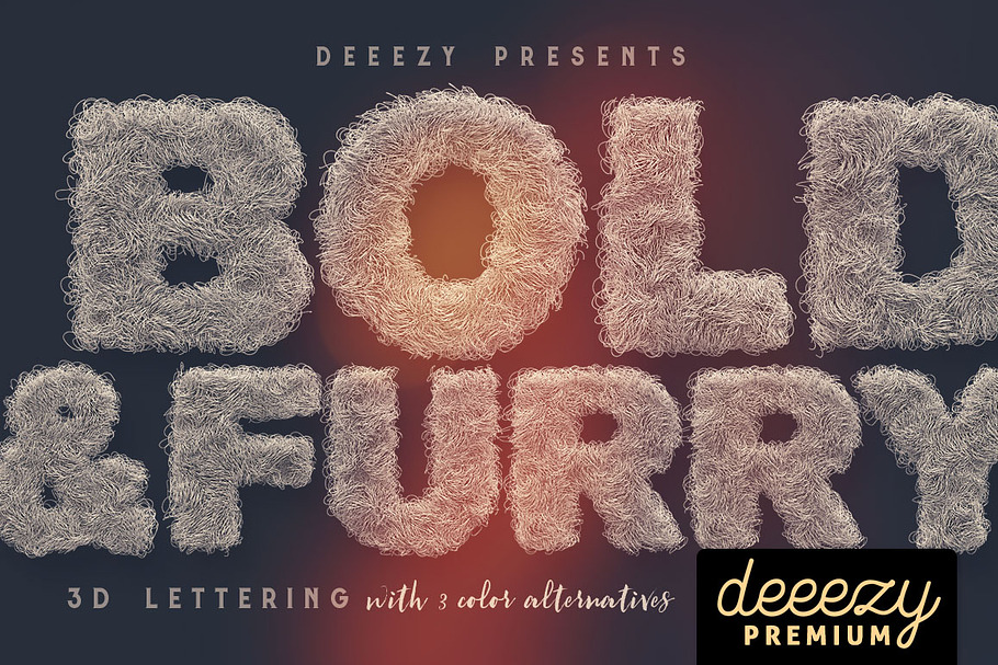 Bold & Furry – 3D Lettering
