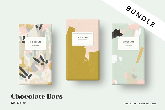 Chocolate Bar Mockup Bundle in Product Mockups - product preview 1