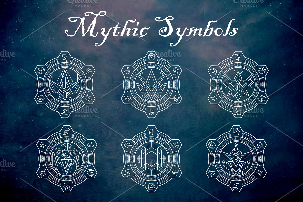 Mythic Symbols in Illustrations - product preview 8