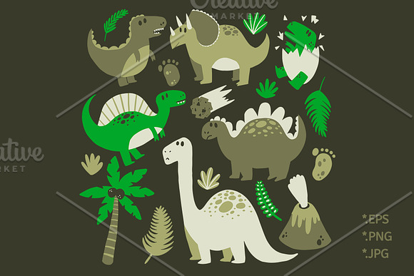 DINOS – Vector Graphic Bundle in Illustrations - product preview 1