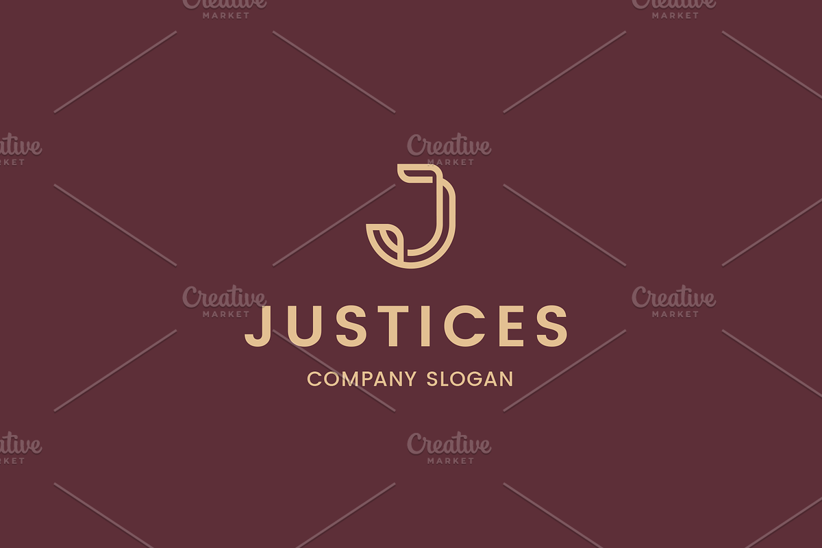 Justices - Letter J Logo in Logo Templates - product preview 8