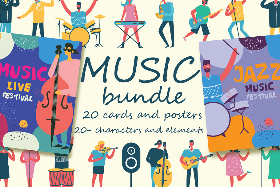 Music Bundle in Illustrations - product preview 8
