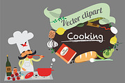 Cooking vector collection
