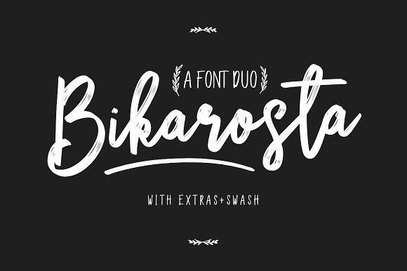 Bikarosta Font Duo with Extras in Script Fonts - product preview 16