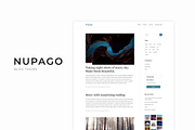 Nupago - Clean Wordpress Blog Theme