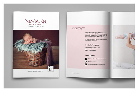 Newborn Studio Magazine Template in Magazine Templates - product preview 17