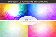 Colorful Polygon Vector Backgrounds