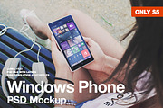 Windows Phone PSD Mockup