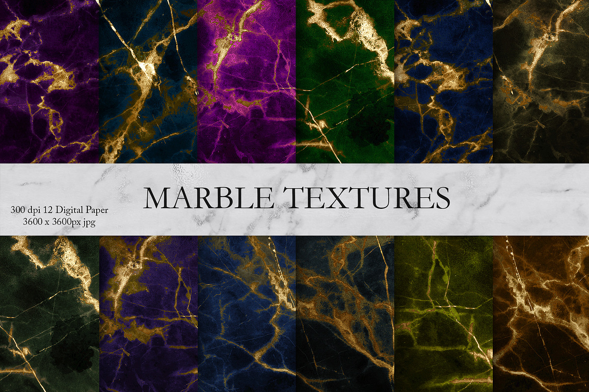 Gold Marble Dark Textures in Textures - product preview 8