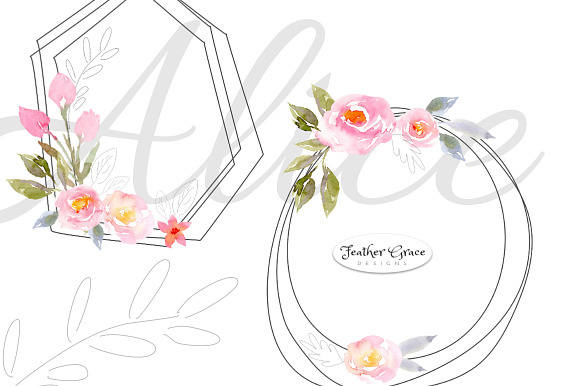 Pink Florals, Roses, Bouquets in Illustrations - product preview 6