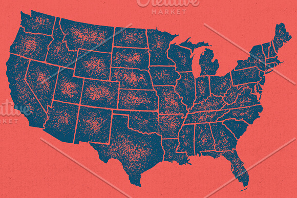United States Map - AI & PSD in Illustrations - product preview 5