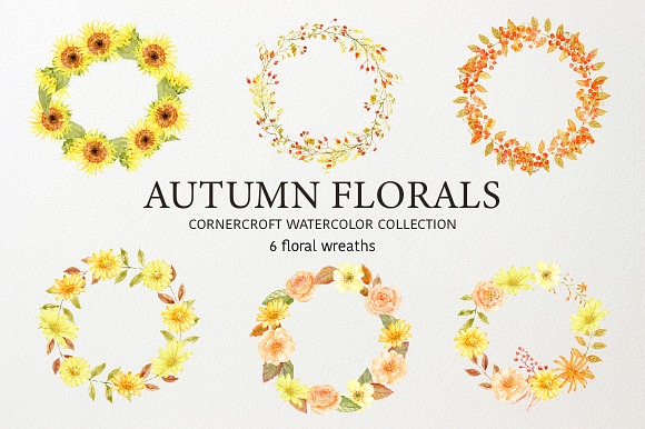 Autumn Floral Collection in Illustrations - product preview 3