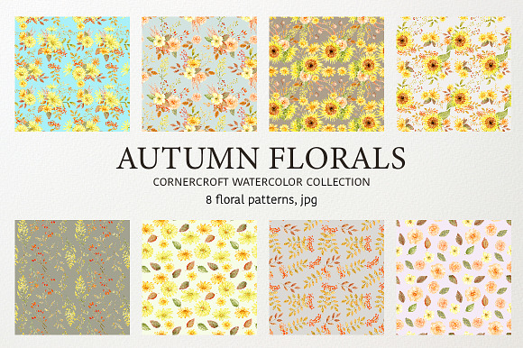 Autumn Floral Collection in Illustrations - product preview 4