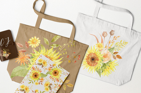 Autumn Floral Collection in Illustrations - product preview 8