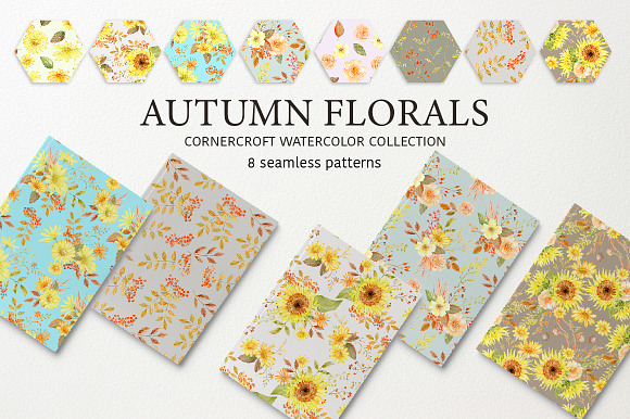 Autumn Floral Collection in Illustrations - product preview 9