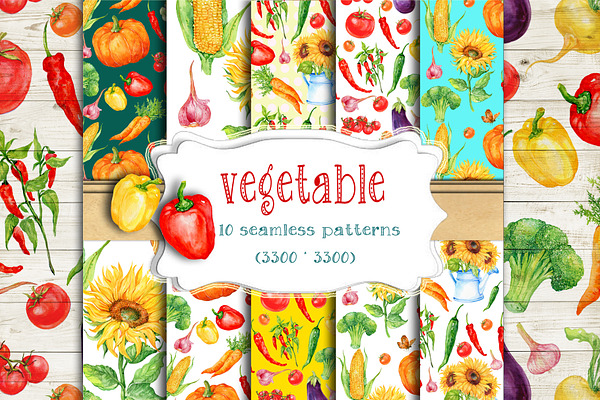 vegetable.seamless patterns